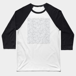 Abstract Lines New Grey Baseball T-Shirt